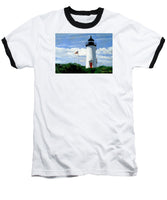 Cape Poge Lighthouse Martha's Vineyard Massachusetts - Baseball T-Shirt