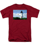 Cape Poge Lighthouse Martha's Vineyard Massachusetts - Men's T-Shirt  (Regular Fit)