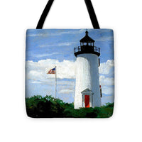 Cape Poge Lighthouse Martha's Vineyard Massachusetts - Tote Bag