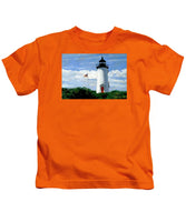 Cape Poge Lighthouse Martha's Vineyard Massachusetts - Kids T-Shirt