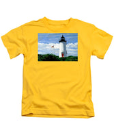 Cape Poge Lighthouse Martha's Vineyard Massachusetts - Kids T-Shirt