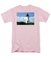 Cape Poge Lighthouse Martha's Vineyard Massachusetts - Men's T-Shirt  (Regular Fit)