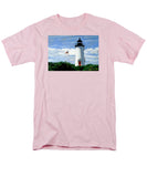 Cape Poge Lighthouse Martha's Vineyard Massachusetts - Men's T-Shirt  (Regular Fit)