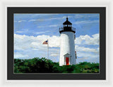 Cape Poge Lighthouse Martha's Vineyard Massachusetts - Framed Print