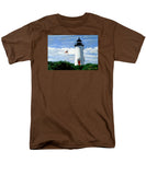 Cape Poge Lighthouse Martha's Vineyard Massachusetts - Men's T-Shirt  (Regular Fit)