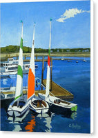 Chatham Harbor Boats Chatham Cape Cod Massachusetts - Canvas Print