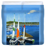 Chatham Harbor Boats Chatham Cape Cod Massachusetts - Duvet Cover