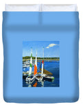 Chatham Harbor Boats Chatham Cape Cod Massachusetts - Duvet Cover