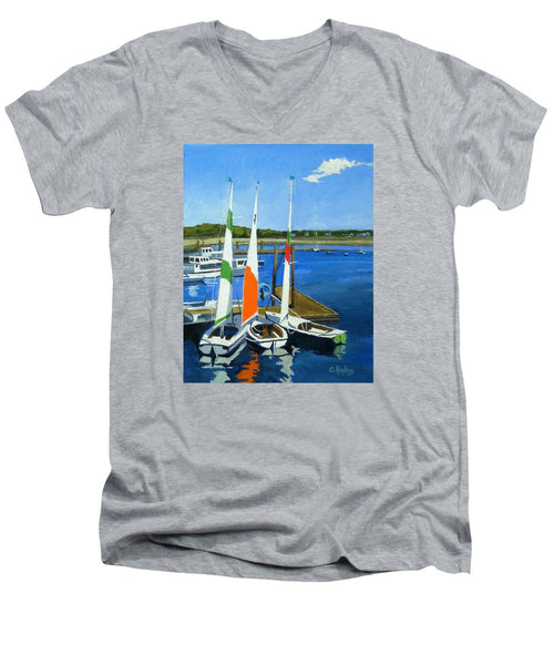 Chatham Harbor Boats Chatham Cape Cod Massachusetts - Men's V-Neck T-Shirt