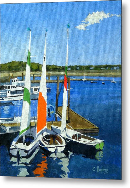 Chatham Harbor Boats Chatham Cape Cod Massachusetts - Metal Print