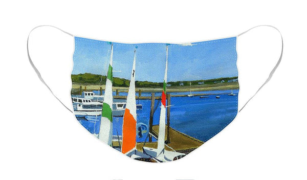 Chatham Harbor Boats Chatham Cape Cod Massachusetts - Face Mask