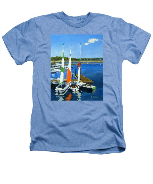 Chatham Harbor Boats Chatham Cape Cod Massachusetts - Heathers T-Shirt