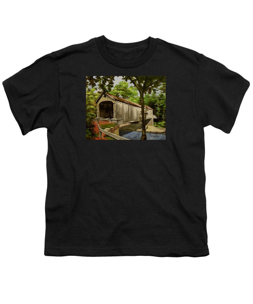 Comstock Covered Bridge East Hamptom Connecticut - Youth T-Shirt