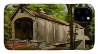 Comstock Covered Bridge East Hamptom Connecticut - Phone Case