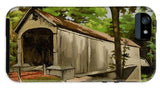 Comstock Covered Bridge East Hamptom Connecticut - Phone Case