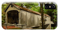 Comstock Covered Bridge East Hamptom Connecticut - Phone Case