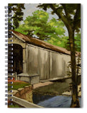 Comstock Covered Bridge East Hamptom Connecticut - Spiral Notebook