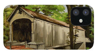 Comstock Covered Bridge East Hamptom Connecticut - Phone Case