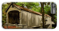 Comstock Covered Bridge East Hamptom Connecticut - Phone Case