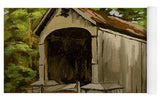 Comstock Covered Bridge East Hamptom Connecticut - Yoga Mat