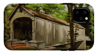 Comstock Covered Bridge East Hamptom Connecticut - Phone Case