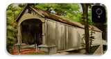 Comstock Covered Bridge East Hamptom Connecticut - Phone Case