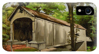 Comstock Covered Bridge East Hamptom Connecticut - Phone Case