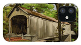 Comstock Covered Bridge East Hamptom Connecticut - Phone Case