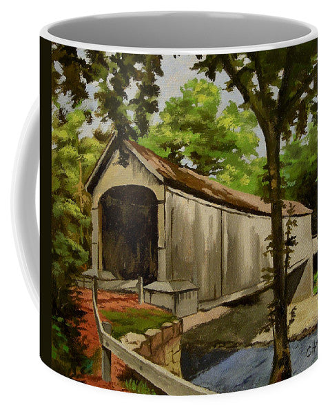 Comstock Covered Bridge East Hamptom Connecticut - Mug