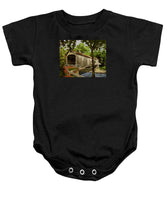 Comstock Covered Bridge East Hamptom Connecticut - Baby Onesie