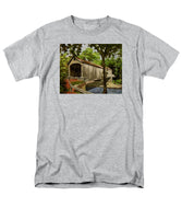 Comstock Covered Bridge East Hamptom Connecticut - Men's T-Shirt  (Regular Fit)