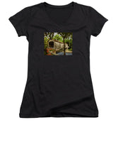 Comstock Covered Bridge East Hamptom Connecticut - Women's V-Neck