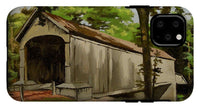 Comstock Covered Bridge East Hamptom Connecticut - Phone Case