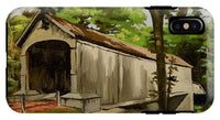 Comstock Covered Bridge East Hamptom Connecticut - Phone Case