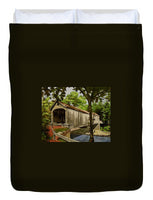 Comstock Covered Bridge East Hamptom Connecticut - Duvet Cover