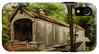 Comstock Covered Bridge East Hamptom Connecticut - Phone Case