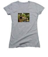 Comstock Covered Bridge East Hamptom Connecticut - Women's V-Neck