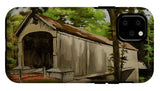 Comstock Covered Bridge East Hamptom Connecticut - Phone Case