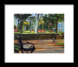 Center Green Glastonbury Connecticut   - Framed Print