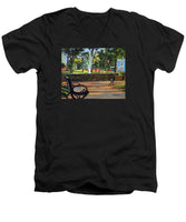 Center Green Glastonbury Connecticut   - Men's V-Neck T-Shirt