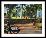 Center Green Glastonbury Connecticut   - Framed Print