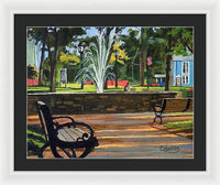 Center Green Glastonbury Connecticut   - Framed Print