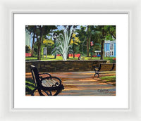 Center Green Glastonbury Connecticut   - Framed Print