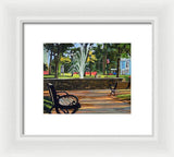 Center Green Glastonbury Connecticut   - Framed Print