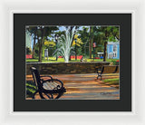 Center Green Glastonbury Connecticut   - Framed Print