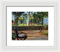 Center Green Glastonbury Connecticut   - Framed Print