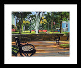 Center Green Glastonbury Connecticut   - Framed Print