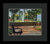 Center Green Glastonbury Connecticut   - Framed Print