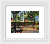 Center Green Glastonbury Connecticut   - Framed Print