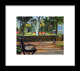 Center Green Glastonbury Connecticut   - Framed Print